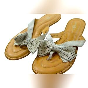 Børn Crown Gray Suede Brown Slingback Flats Sandals Womens Shoe Size 6M